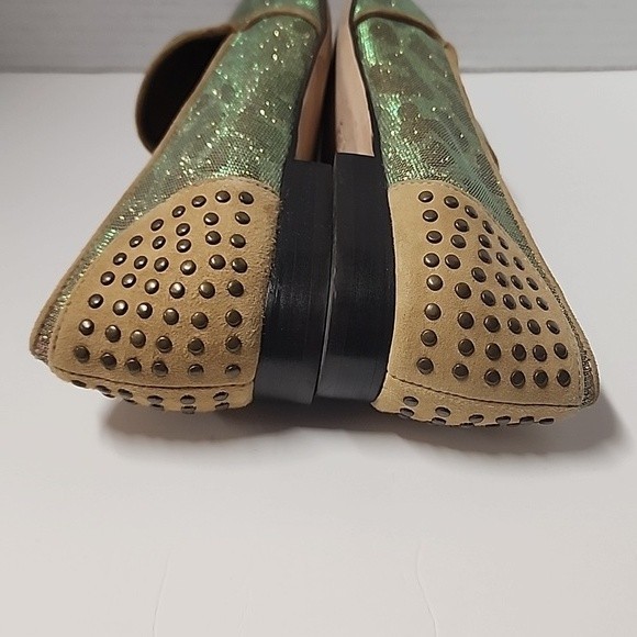 Vaneli iredescent cheetah print studded flats - Picture 5 of 10